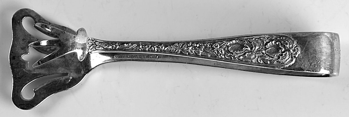 Corsage (Sterling, 1935, No Monogram) Large Ice Serving Tongs by Kirk Stieff-1