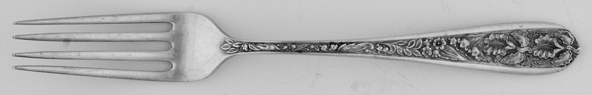 Corsage (Sterling, 1935, No Monogram) Youth Fork by Kirk Stieff-1