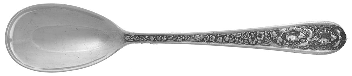 Corsage (Sterling, 1935, No Monogram) Sugar Spoon by Kirk Stieff-1