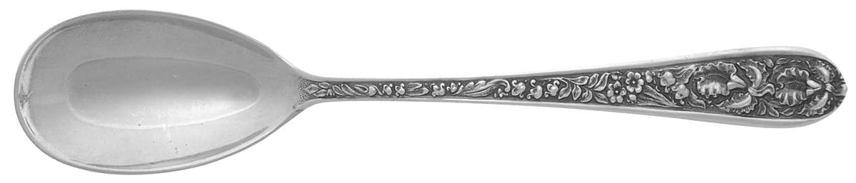 Corsage (Sterling, 1935, No Monogram) Individual Egg/Parfait Spoon by Kirk Stieff-1