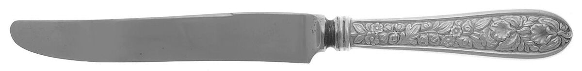 Corsage (Sterling, 1935, No Monogram) New French Hollow Knife with Bolster by Kirk Stieff-1