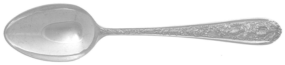 Corsage (Sterling, 1935, No Monogram) Dessert/Oval Soup Spoon by Kirk Stieff-1