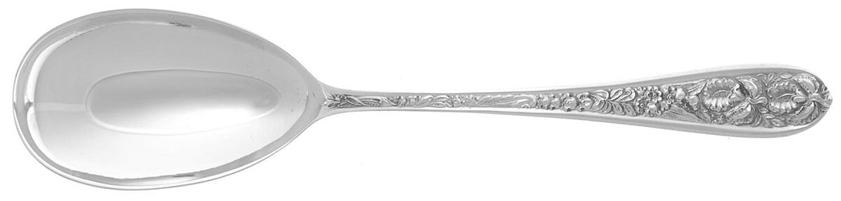 Corsage (Sterling, 1935, No Monogram) Solid Serving Spoon by Kirk Stieff-1
