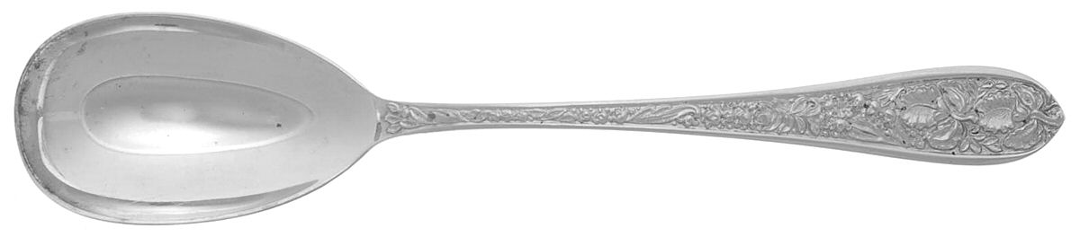 Corsage (Sterling, 1935, No Monogram) Solid Serving Spoon by Kirk Stieff-1