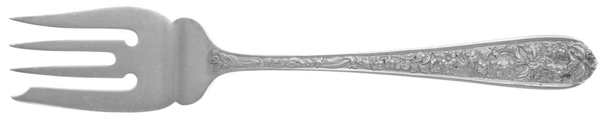 Corsage (Sterling, 1935, No Monogram) Individual Salad Fork by Kirk Stieff-1