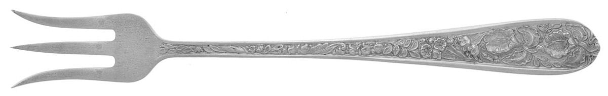 Corsage (Sterling, 1935, No Monogram) Oyster Fork by Kirk Stieff-1