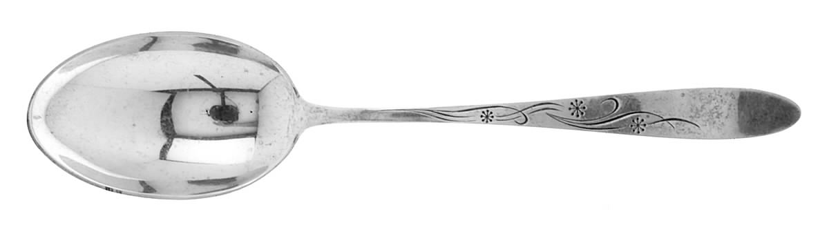 Cynthia-Engraved (Sterling, 1957) Tablespoon (Serving Spoon) by Kirk Stieff-1
