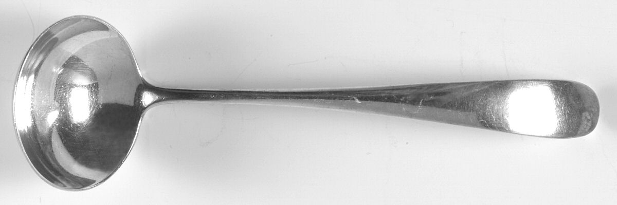 Cynthia-Plain (Sterling, 1957) Solid Piece Cream Ladle by Kirk Stieff-1