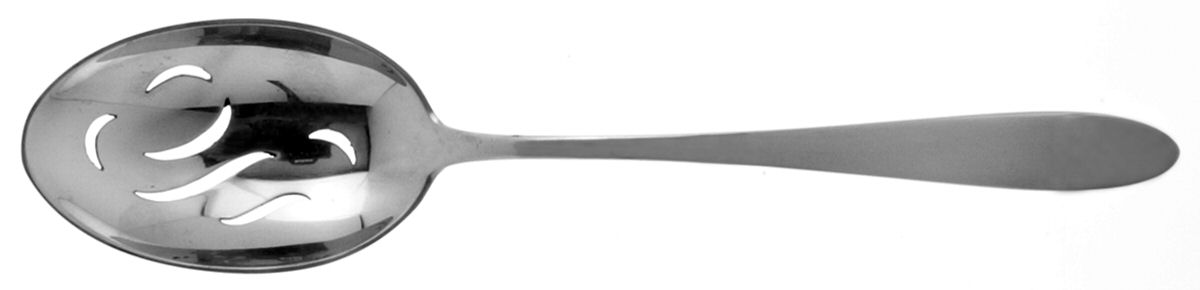 Cynthia-Plain (Sterling, 1957) Pierced Tablespoon (Serving Spoon) by Kirk Stieff-1