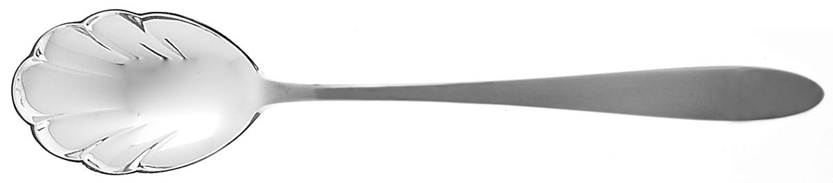 Cynthia-Plain (Sterling, 1957) Sugar Shell Spoon by Kirk Stieff-1