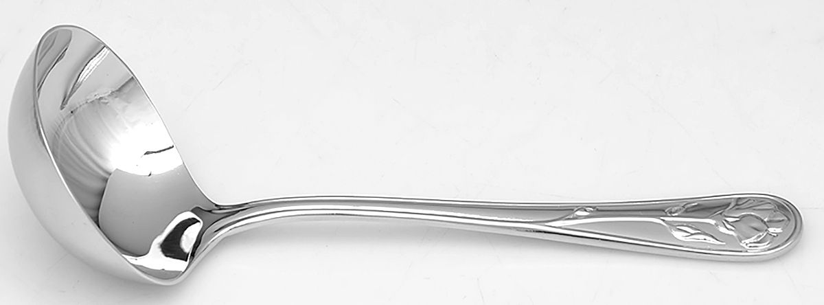 Danae (Stainless) Solid Gravy Ladle by Kirk Stieff-1