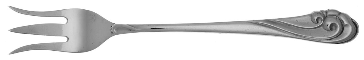Dancing Surf (Sterling, 1986) Cocktail/Seafood Fork by Kirk Stieff-1