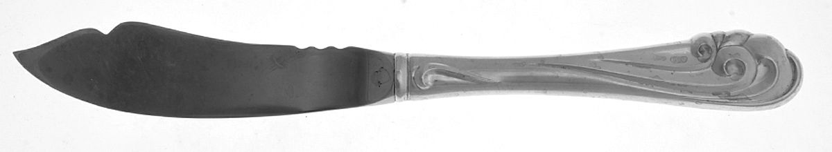 Dancing Surf (Sterling, 1986) Individual Fish Knife with Stainless Blade by Kirk Stieff-1