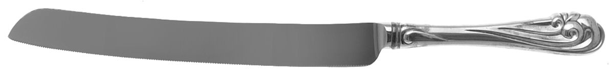 Dancing Surf (Sterling, 1986) Wedding Cake Knife with Stainless Blade by Kirk Stieff-1