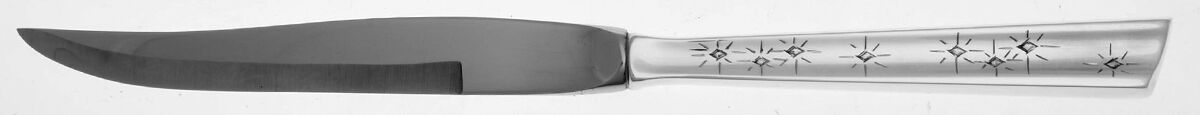 Diamond Star (Sterling, 1958) Individual Steak Knife Hollow Handle by Kirk Stieff-1