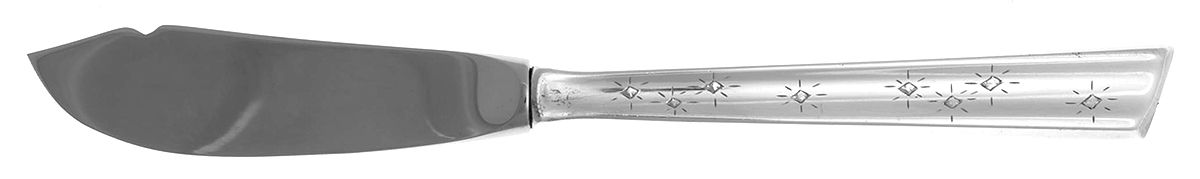 Diamond Star (Sterling, 1958) Individual Fish Knife with Stainless Blade by Kirk Stieff-1