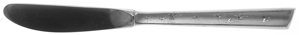 Diamond Star (Sterling, 1958) Modern Hollow Butter Spreader (Stainless) by Kirk Stieff-1