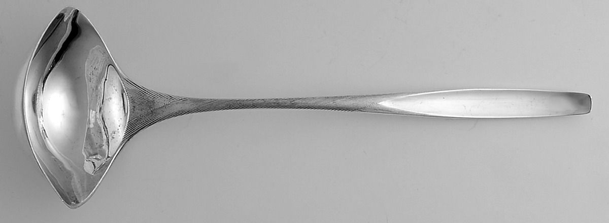 Ellipse (Sterling, 1968) Solid Gravy Ladle by Kirk Stieff-1
