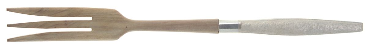 Florentine (Sterling, 1962) Salad Serving Fork with Wooden Prongs by Kirk Stieff-1