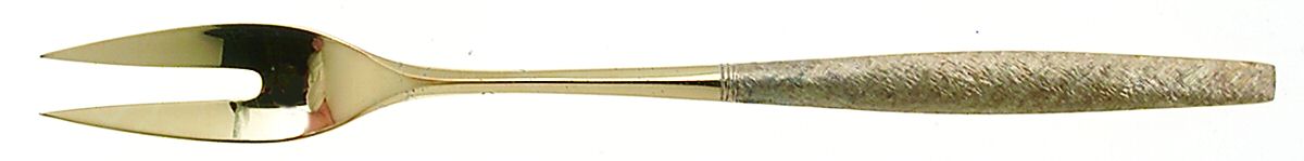 Florentine Golden (Sterling, 1962) Short Handle Pickle/Olive Fork by Kirk Stieff-1