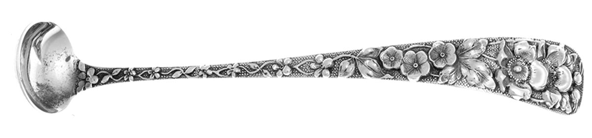 Forget-Me-Not (Sterling, 1910) Mustard Spoon by Kirk Stieff-1