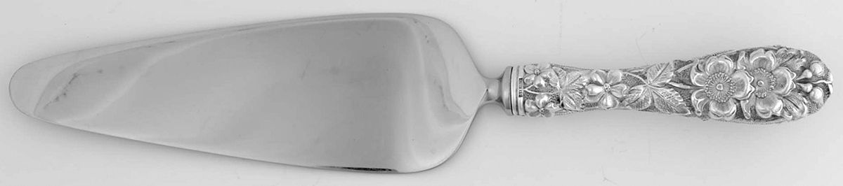Forget-Me-Not (Sterling, 1910) Pie Server with Stainless Blade by Kirk Stieff-1