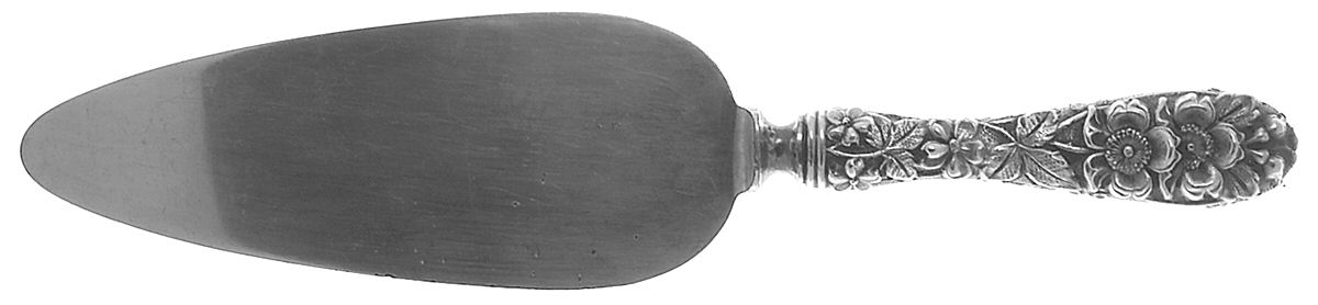 Forget-Me-Not (Sterling, 1910) Pie Server with Silverplate Blade by Kirk Stieff-1