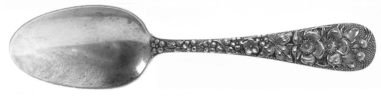 Forget-Me-Not (Sterling, 1910) Straight Handle Baby Spoon by Kirk Stieff-1