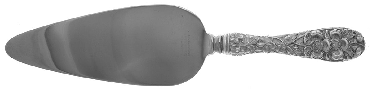 Forget-Me-Not (Sterling, 1910) Pie Server with Stainless Blade by Kirk Stieff-1