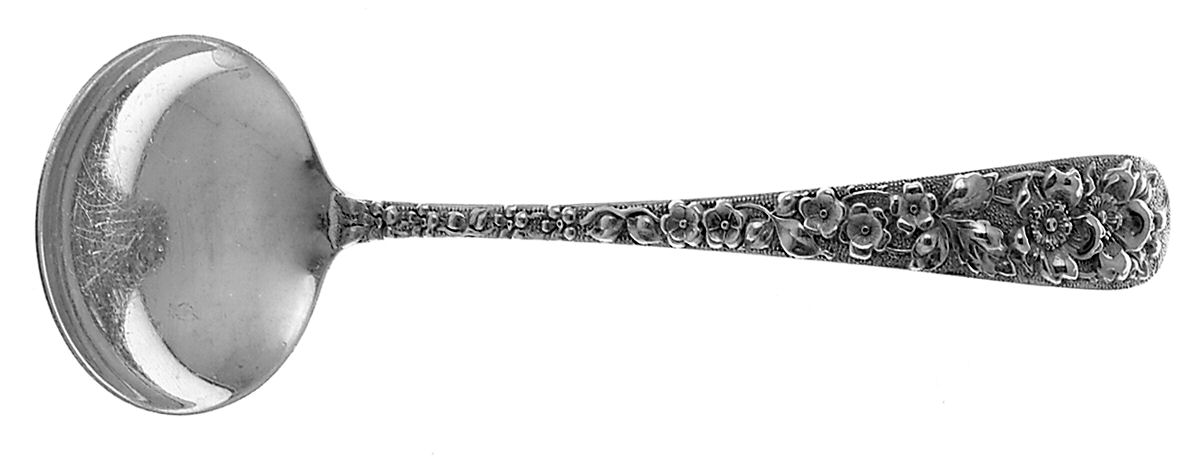 Forget-Me-Not (Sterling, 1910) Mayonnaise Ladle by Kirk Stieff-1