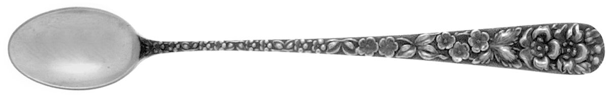Forget-Me-Not (Sterling, 1910) Extra Long Handle Iced Tea Spoon by Kirk Stieff-1