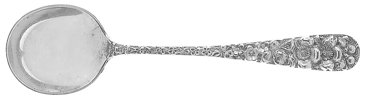 Forget-Me-Not (Sterling, 1910) Individual Chocolate/Sherbet Spoon by Kirk Stieff-1