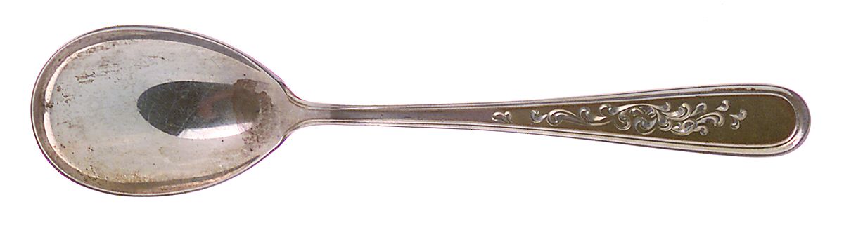 Golden Calvert-Engraved (Sterling, 1982) Sugar Spoon by Kirk Stieff-1