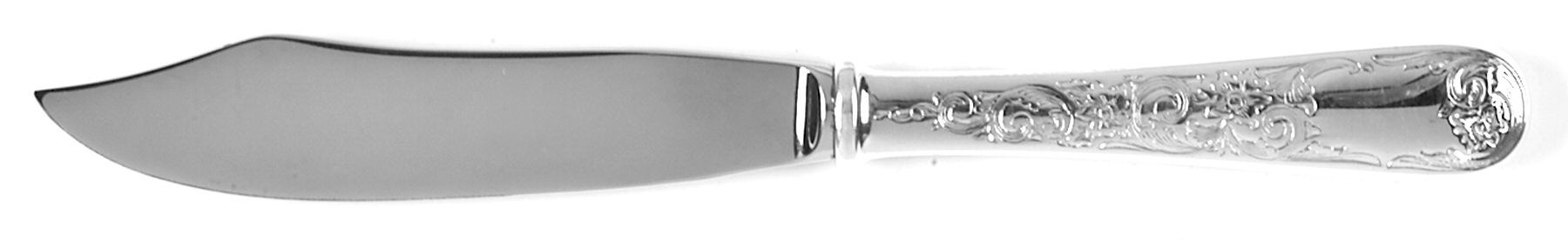 Golden Old Maryland Engraved (Sterling) Individual Fish Knife with Stainless Blade by Kirk Stieff-1