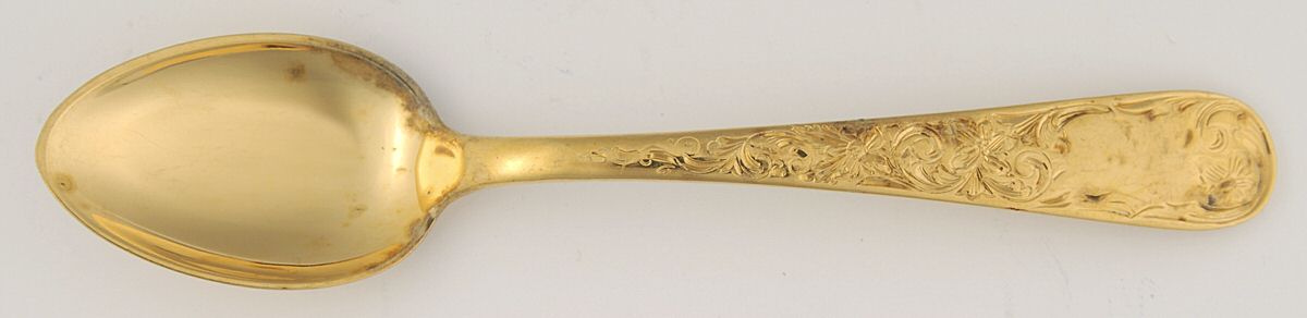 Golden Old Maryland Engraved (Sterling) Demitasse Spoon by Kirk Stieff-1