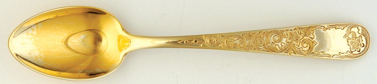 Golden Old Maryland Engraved (Sterling) Teaspoon by Kirk Stieff-1