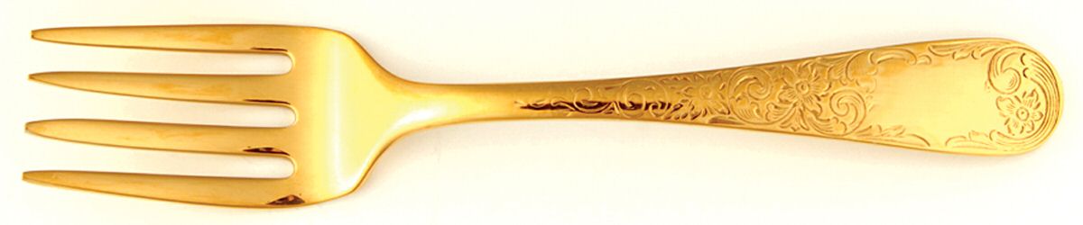 Golden Old Maryland Engraved (Sterling) Baby Fork by Kirk Stieff-1
