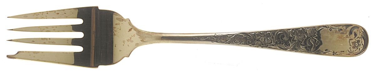 Golden Old Maryland Engraved (Sterling) Individual Salad Fork by Kirk Stieff-1
