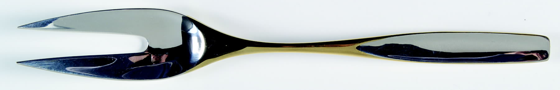 Golden Selene (Sterling, 1975) Large Solid Cold Meat Serving Fork by Kirk Stieff-1