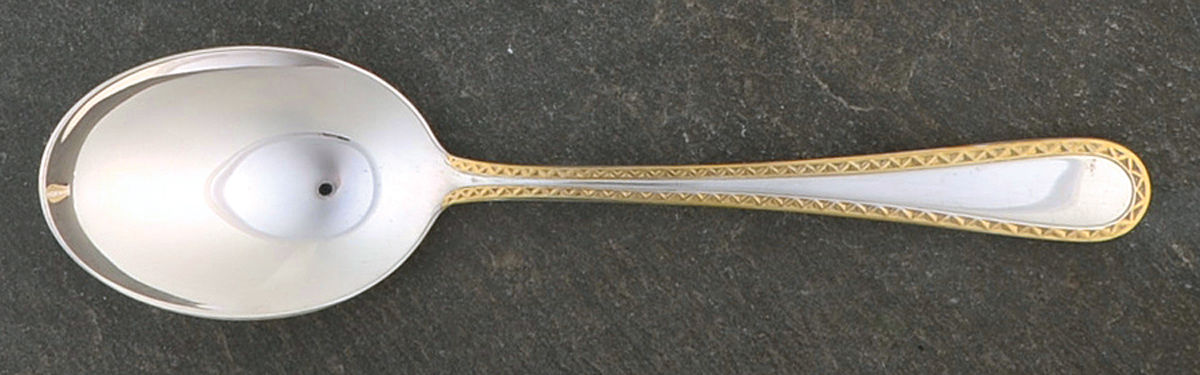 Golden Winslow (Sterling, 1850) Place/Oval Soup Spoon by Kirk Stieff-1