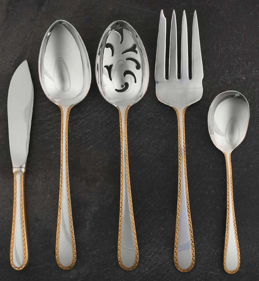 Golden Winslow (Sterling, 1850) 5 Piece Hostess Set by Kirk Stieff-1