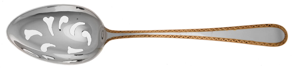 Golden Winslow (Sterling, 1850) Pierced Tablespoon (Serving Spoon) HC by Kirk Stieff-1