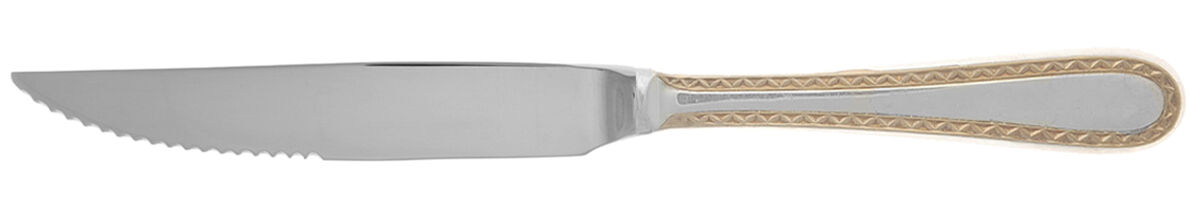 Golden Winslow (Sterling, 1850) Steak Knife Individual Hollow, Serrate HC by Kirk Stieff-1