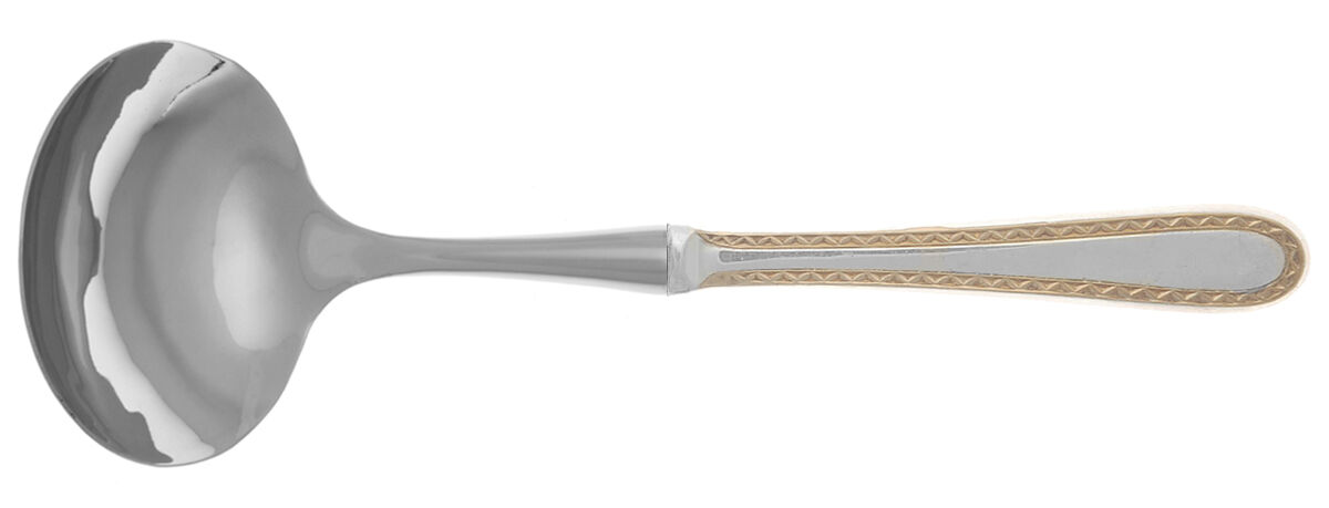 Golden Winslow (Sterling, 1850) Gravy Ladle with No Spout Stainless Bowl HC by Kirk Stieff-1