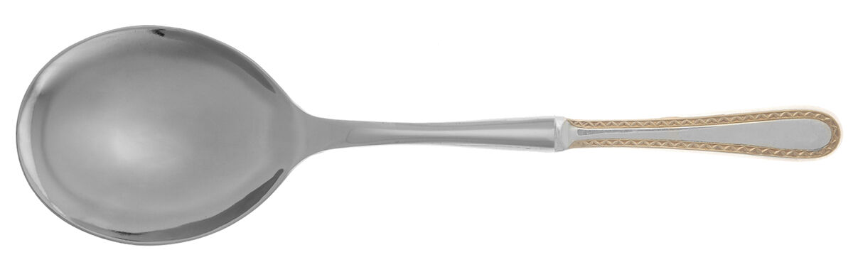Golden Winslow (Sterling, 1850) Casserole Spoon with Smooth Stainless Bowl HC by Kirk Stieff-1