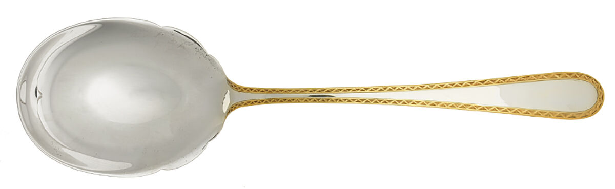 Golden Winslow (Sterling, 1850) Small Solid Berry/Casserole Spoon by Kirk Stieff-1