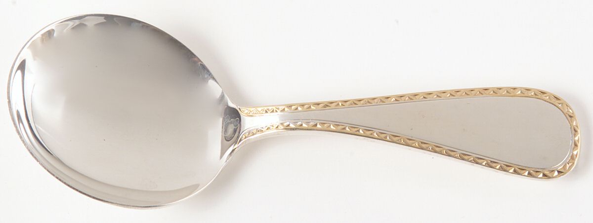 Golden Winslow (Sterling, 1850) Straight Handle Baby Spoon by Kirk Stieff-1