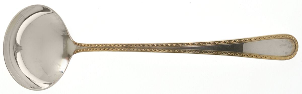 Golden Winslow (Sterling, 1850) Solid Piece Cream Ladle by Kirk Stieff-1