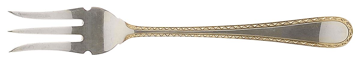 Golden Winslow (Sterling, 1850) Short Handle Pickle/Olive Fork by Kirk Stieff-1