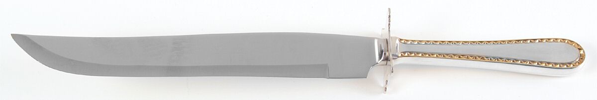 Golden Winslow (Sterling, 1850) Large Stainless Blade Roast Carving Knife by Kirk Stieff-1